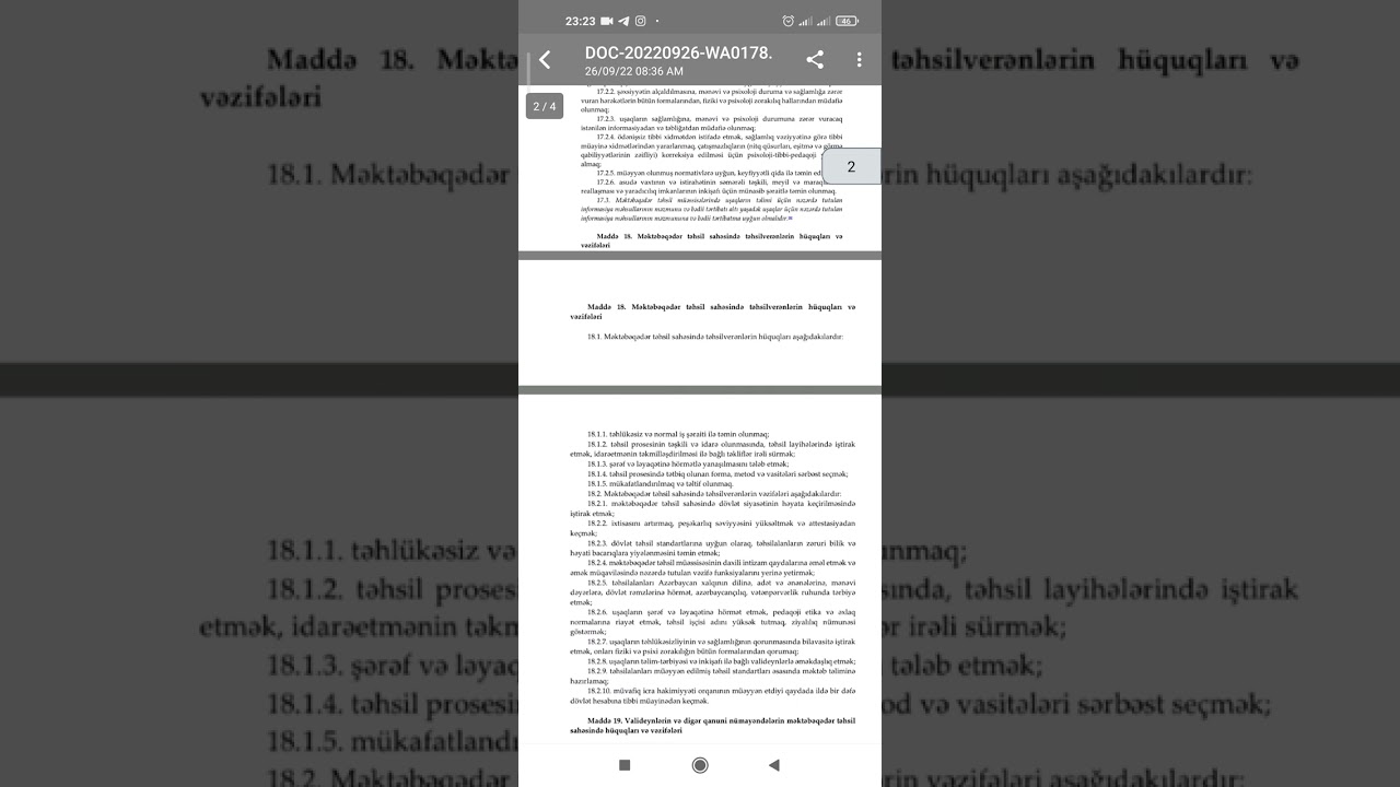 Məktəbəqədər hüquq vəzifə ən sadə izahda Aytac Hüseynova