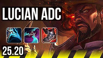 LUCIAN & Alistar vs JINX & Thresh (ADC) | 12/1/7, Rank 5 Lucian, Rank 11 | KR Challenger | 25.20