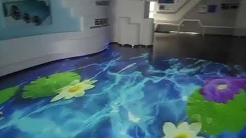 Lotus pond projection - ground interactive projection - MCloud Hologram