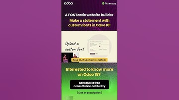 Odoo 18 : A FONTastic Website Builder