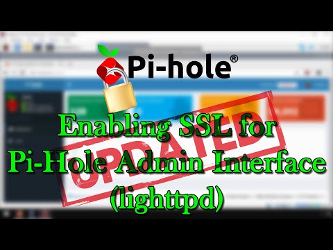 Enabling SSL for Pi Hole Admin Interface lighttpd UPDATED