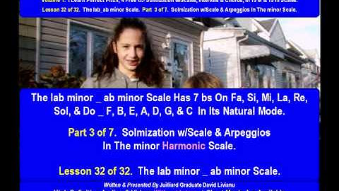 Part 3a. LESSON 32 of 32, The lab_ab minor scale. THEORY