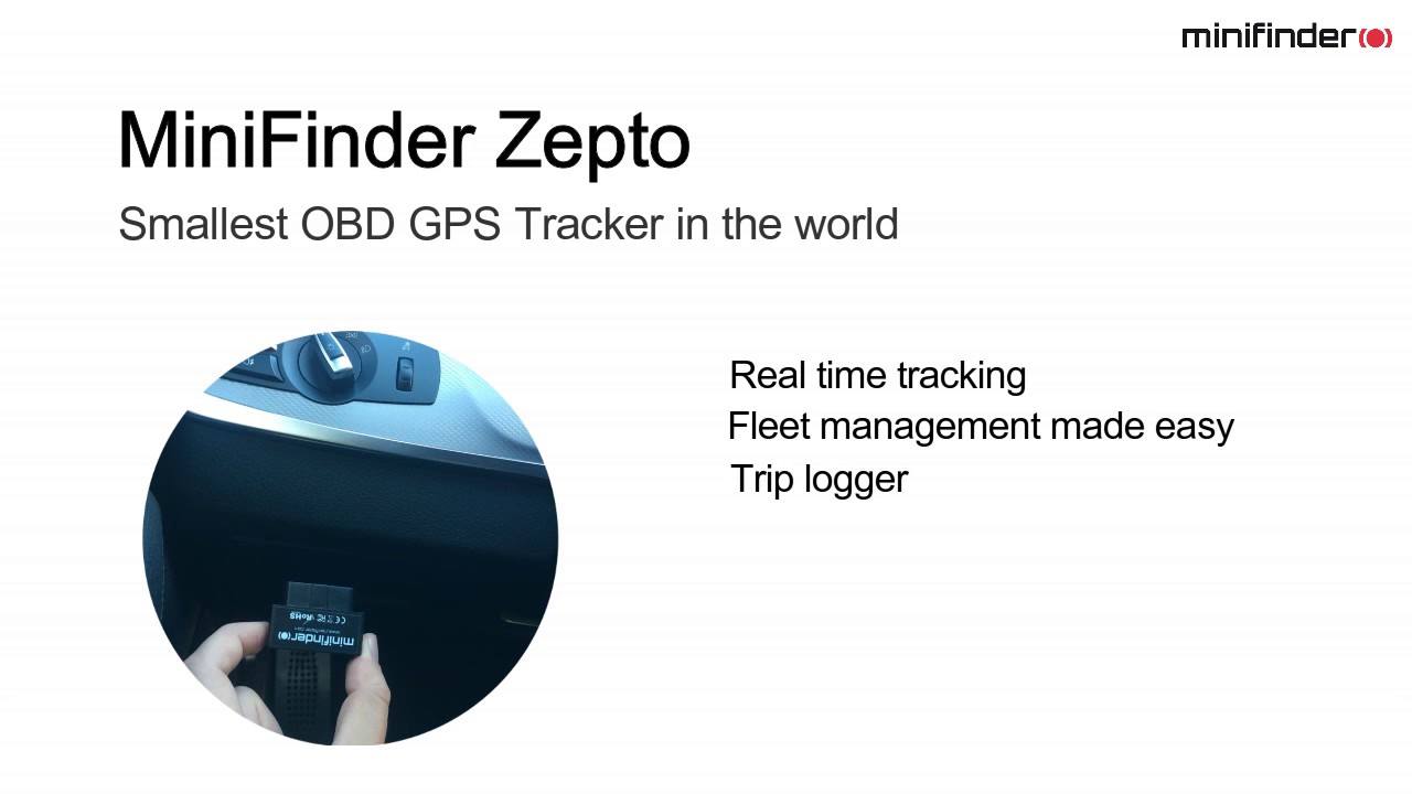 MiniFinder Zepto 2017 World's smallest GPS Tracker for vehicles YouTube