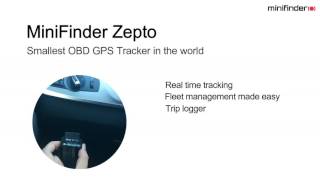 MiniFinder Zepto - 2017 World's smallest GPS Tracker for vehicles