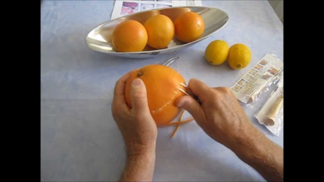 Orangenschäler/Südfruchtschäler - YouTube