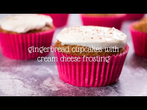Gingerbread Cupcakes with Cream Cheese Frosting | Amy's Healthy Baking