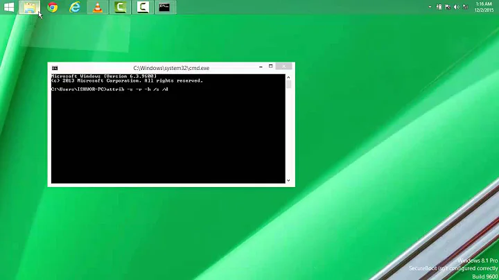 Show Hidden Files on Flash Drive Using Command Prompt