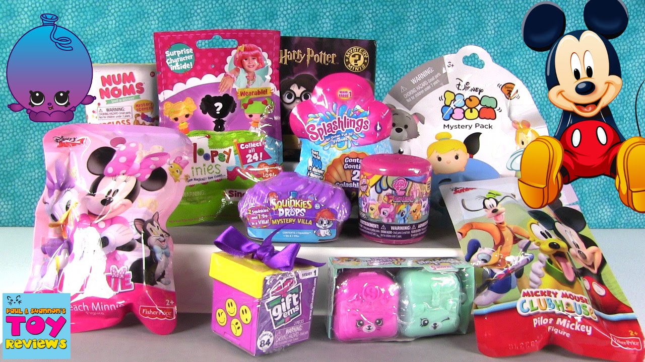 kawaii emoticons Disney Shopkins Squinkies Splashlings My Little Pony Palooza Opening | PSToyReviews
