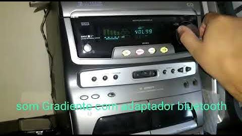 Som Gradiente antigo com adaptador bluetooth(4)
