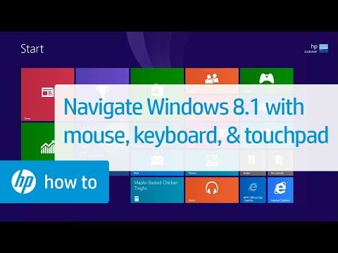 Navigating Windows 8.1 with Mouse, Keyboard, and Touchpad for HP Computers | HP Computers | HP