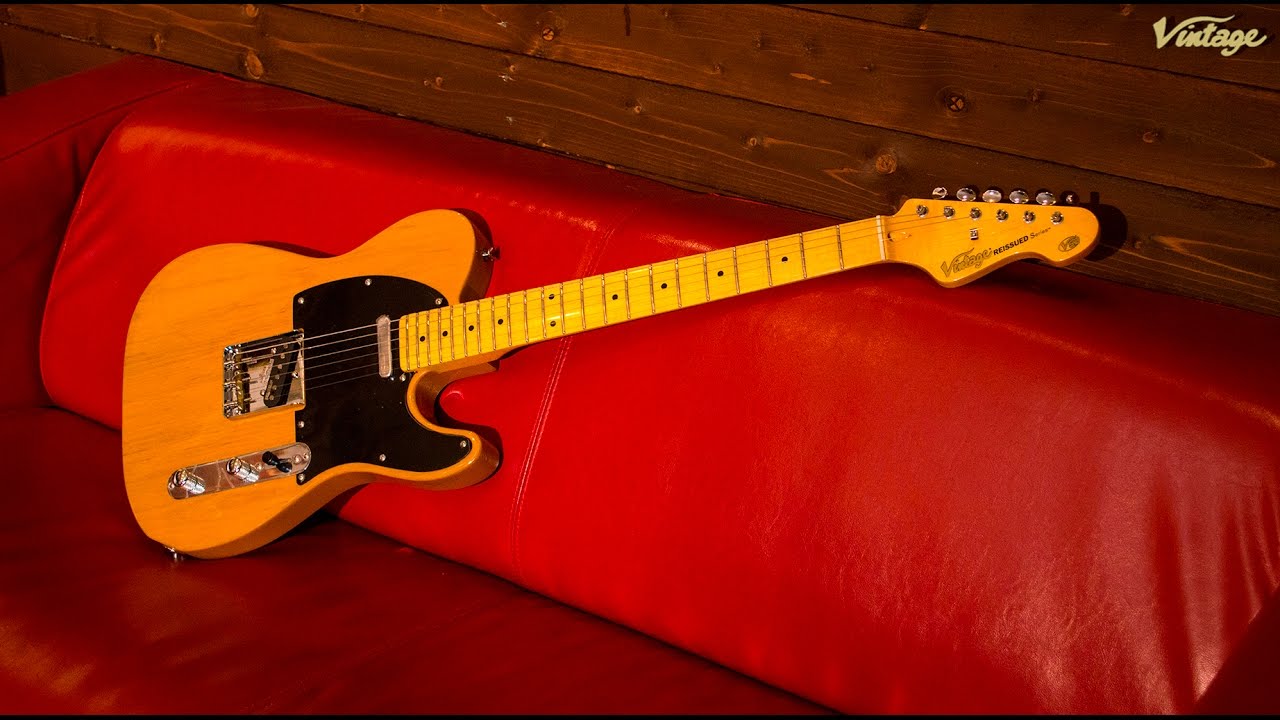 Vintage V52BS Electric Guitar Demo