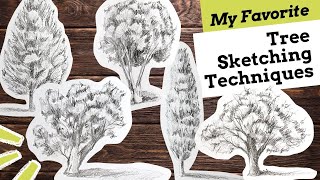 My Favorite Tree Sketching Techniques screenshot 5