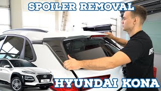 How to remove the rear spoiler Hyundai Kona