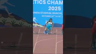 U (23) women's 100M RANCHI  #strength #athletics #track and field #national record #track workout