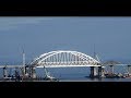 Крымский(Керченский)мост (декабрь 2017) АРКИ работа 3-х а/кранов на а/арке! съёмка с 3-х ракурсов!