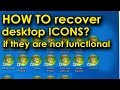 How to recover desktop icons functionality. Значки рабочего стола одинаковые, как вернуть?