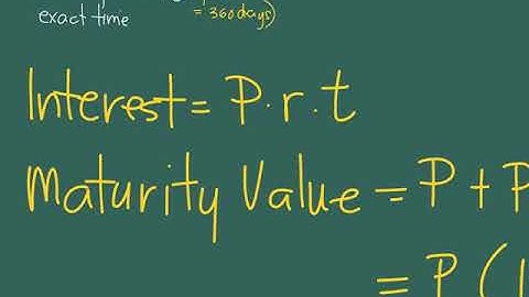 Calculting the Simple Interest and the Maturity Value(Banker’s)