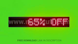65% Off Scrolling Red Dot Matrix Led Text Animation On Green Screen Seamless Loop