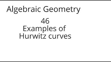 Algebraic geometry 46: Examples of Hurwitz curves