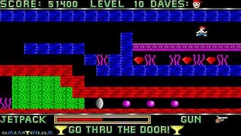 Dangerous Dave /// level 1-10 (+ 4 warp zones)