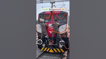 New WDp4d locomotive On Dogra Regiment Theme | Indian Railways ❌ Indian Army 🚂#Train #shorts #Viral