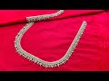 Most beautiful Aari embroidery blouse neck design|| Aari work for beginners