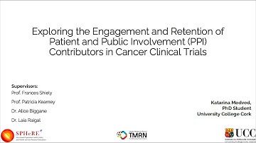 Katarina Medved - Engagement and retention of PPI in clinical trials