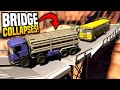 HEAVY VEHICLES CAUSES BRIDGE TO COLLAPSE - BeamNG Drive Crashes