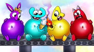 [Animation] 🌈Banban & Rainbow Friends2 Brewing Cute Baby, But Pregnant?! | Hot Vs Cold Baby Cartoon