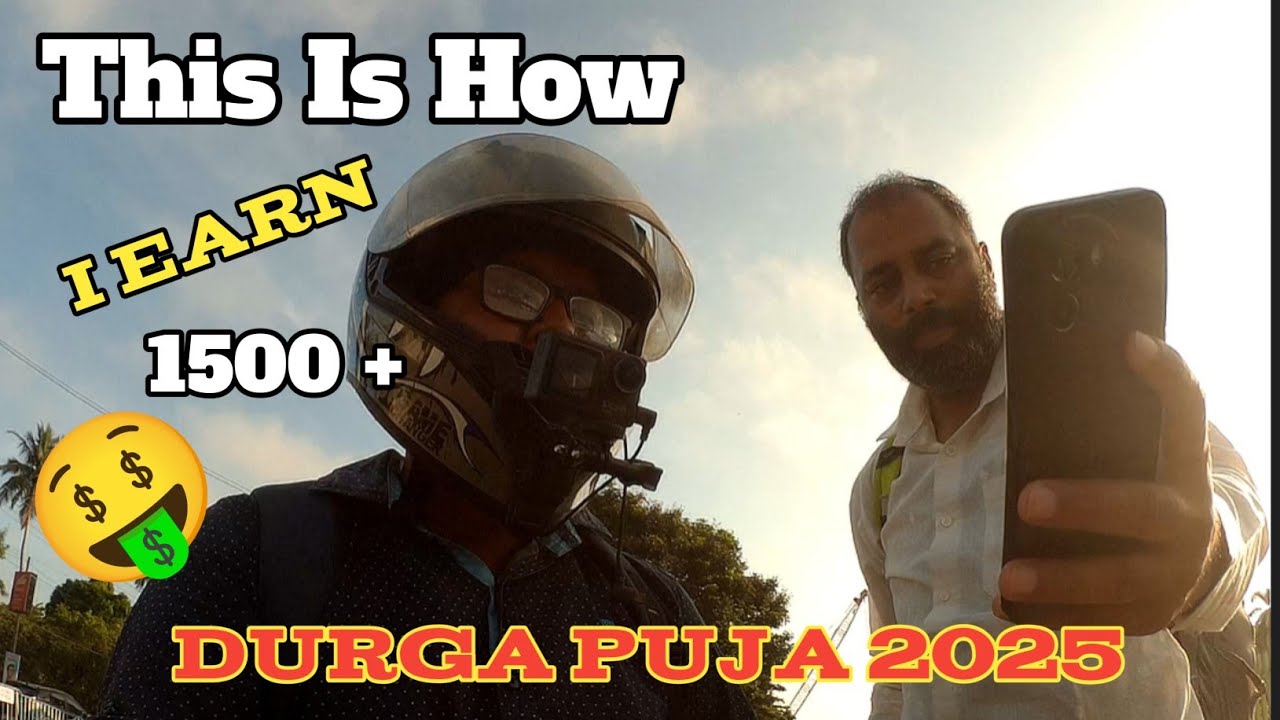Easily 1500 + Earning 💸🤑 In A Day ll Durga Puja 2025 ll RidewithMe 