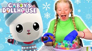 ❄ Gabby's Snow Science! DIY Rainbow Igloo + Snow Cones  | GABBY'S DOLLHOUSE