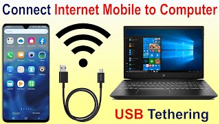 How to connect internet from mobile to computer | usb tethering screenshot 4