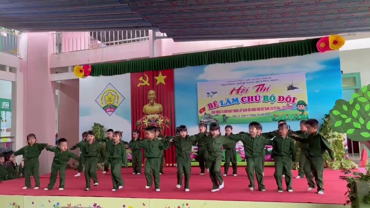 Hát mãi khúc quân hành - Trường Mầm Non Hương Sen Hòa Xuân Đà Nẵng 22/12/2023 - Quay phim Ngô Đồng