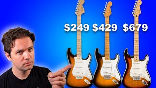 MASSIVE Stratocaster Comparison! - Squier Affinity VS Classic Vibe 50s VS Fender Player