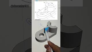 isometric view to 3d model | Engineering Drawing with shapr3d
