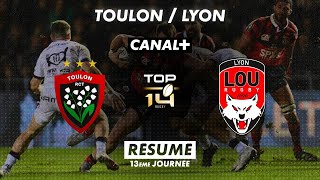 Le résumé de Toulon / Lyon - TOP 14 - 13ème journée