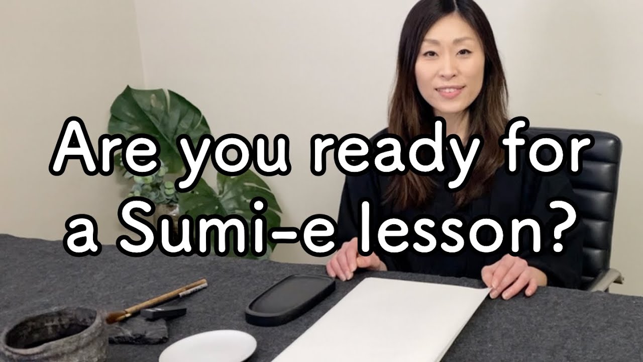 Let's experience Sumie together. Table setting for a Sumie lesson YouTube
