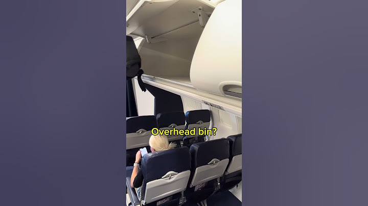 Will it fit?! Airplane seat and overhead bin tested.
