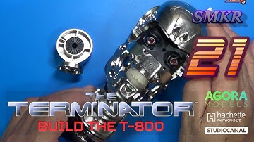 Agora Models Build the T-800 Terminator Pack 3 Stage 21 - Right Shoulder Joint, & Upper Skull
