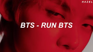 BTS (방탄소년단) - 'RUN BTS (달려라 방탄)' Easy Lyrics