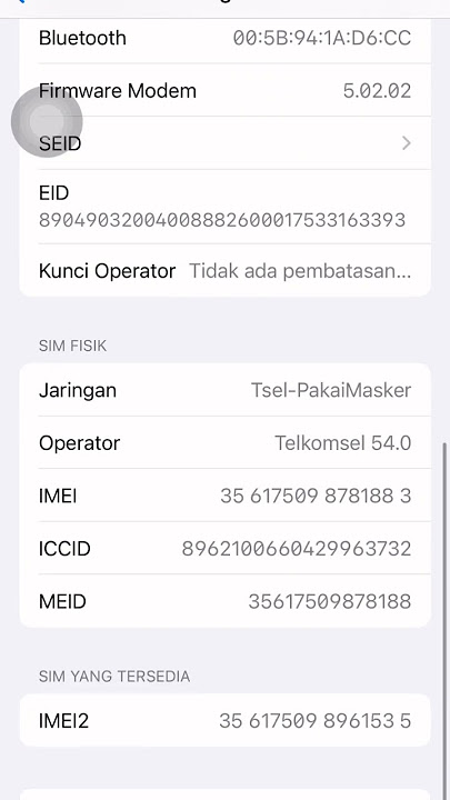 Cara cek imei iPhone