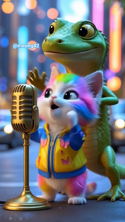 pok ame-ame grasshopper butterfly _cute cat #cat #funny #singing cat #cat #cute cat