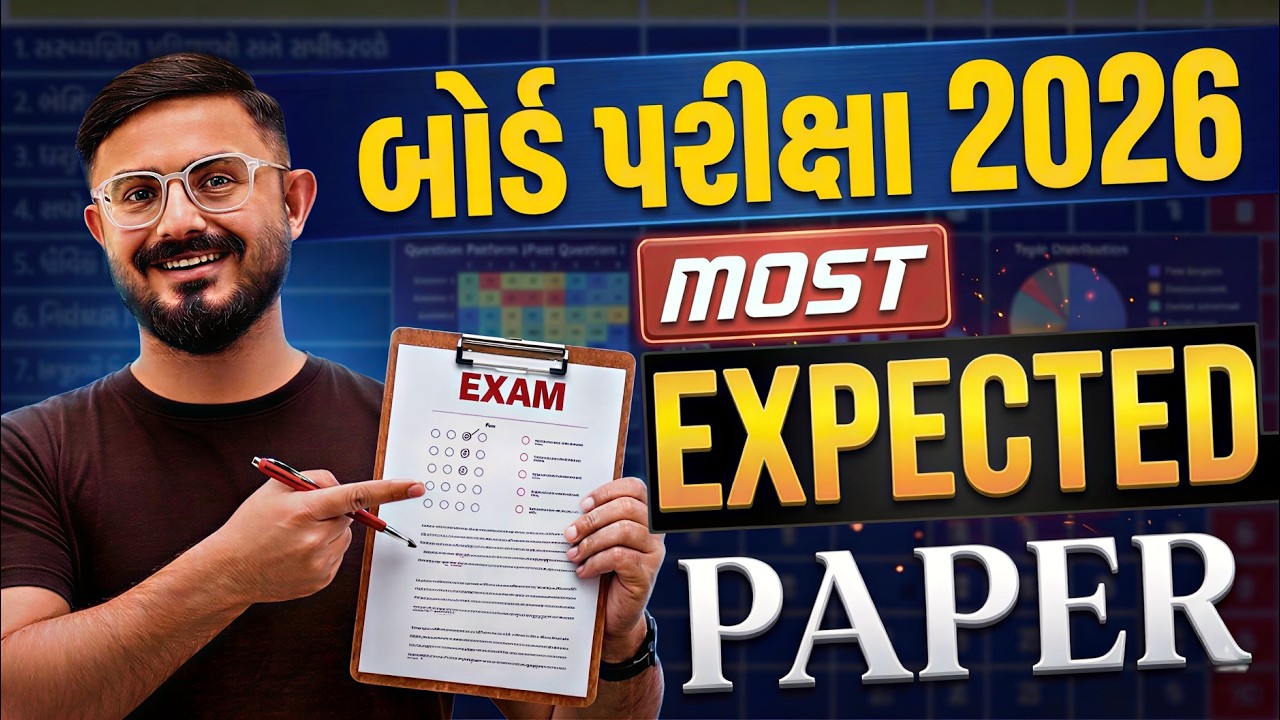 ધોરણ 10 ગણિત પેપર કેવું આવશે? | Board Exam 2026 | Most Expected Paper Std 10 Maths | Meghani sir