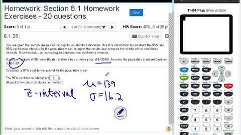 Dr  Swiersz Video Solving Section 6 1 Homework Exercises #6 Through #10   20170630 Stats