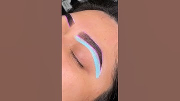 Brow stain and wax🩵🩷 #browwaxing #browwax  #browtint #browtinting