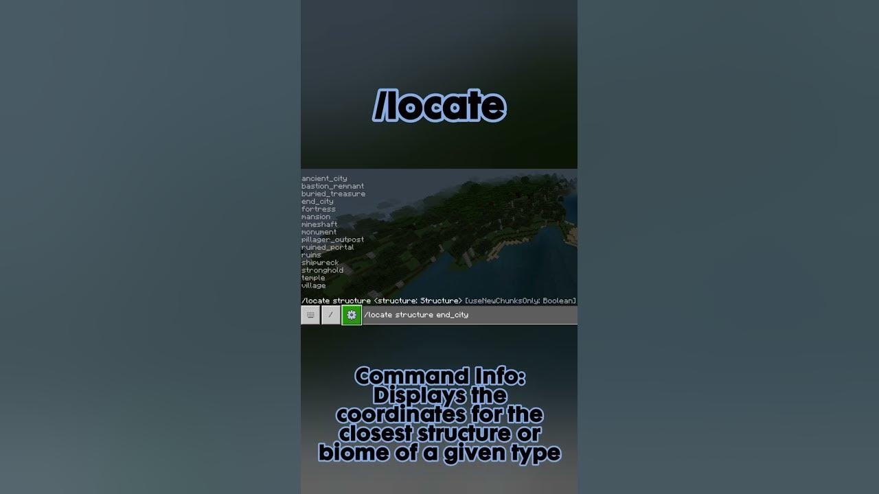 How to use the locate command in minecraft bedrock minecraft bedrock