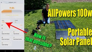 ALLPOWERS 100w Monocrystalline Portable Solar Panel Review