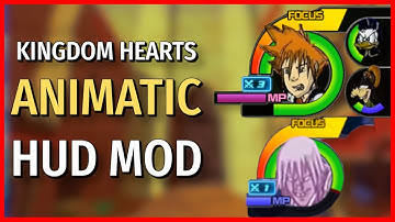 Kingdom Hearts Animatic HUD Icons | KH3 Mod Showcase