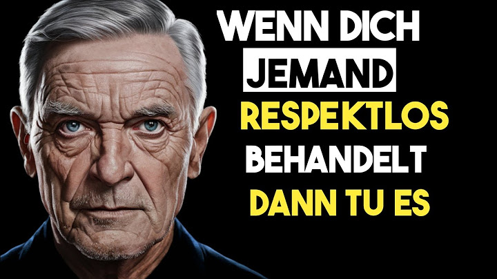 Wie man mit Menschen umgeht, die einen nicht respektieren!