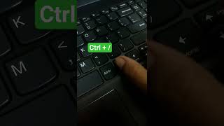 To comment a block of code!! #shorts #viral #technology